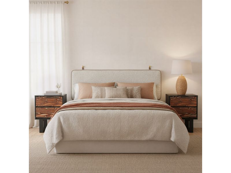 Aremi Nightstand Brown & Black 12