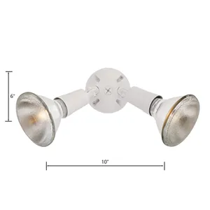 Daley 6'' High 2-Light Outdoor Sconce - White 2