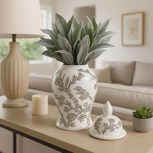 BARTONRUN WHITE CHINOISERIE 15 (IN) 11