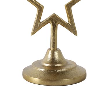 BRICEHAVEN GOLD CANDLE HOLDER 9 (IN) 6