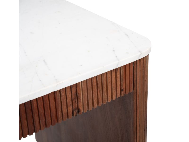 Obeah Desk White & Walnut 7