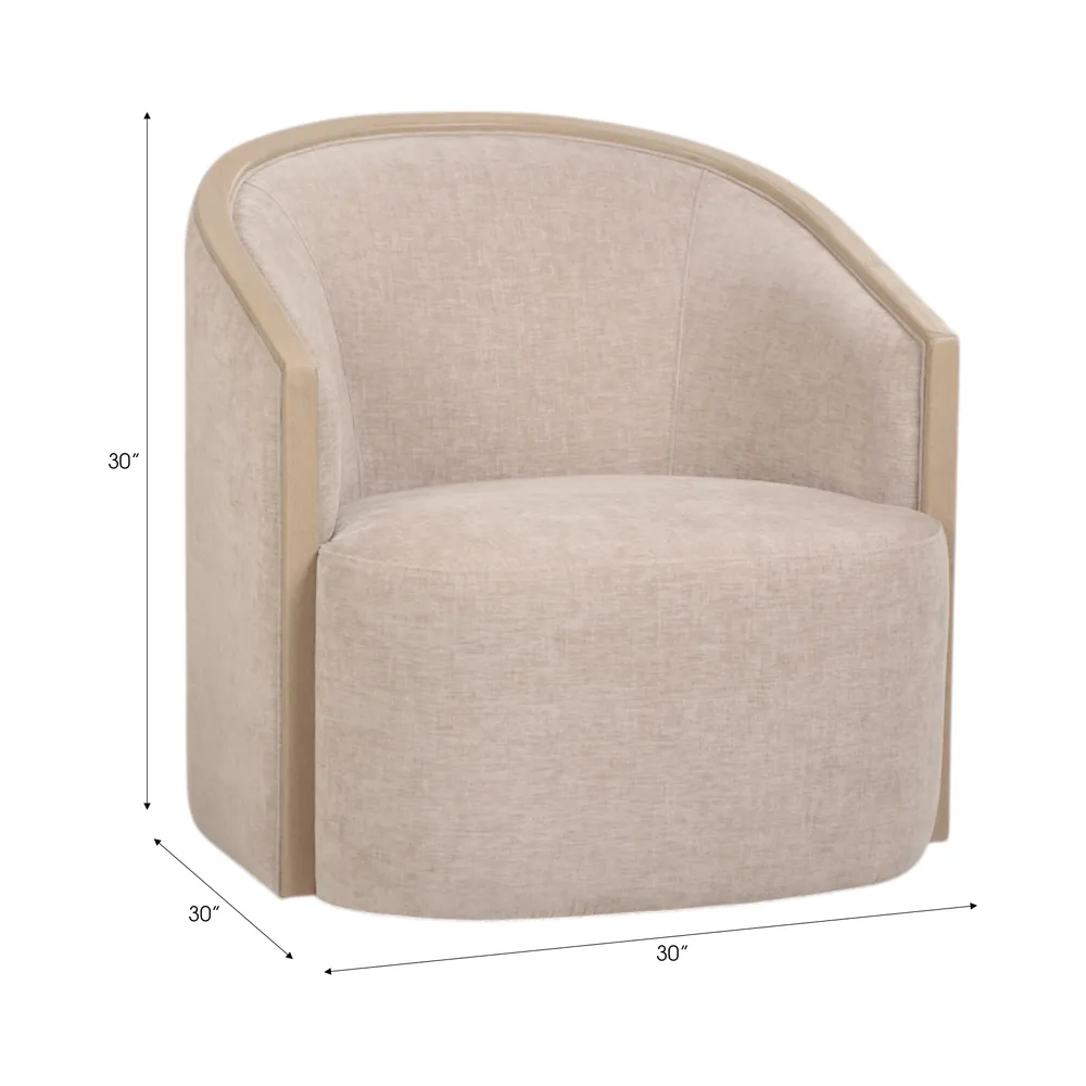 PAXTONRUN IVORY CHAIR 30 (IN)