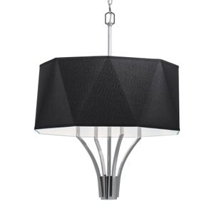 Diamond 21'' Wide 4-Light Chandelier - Polished Nickel 1