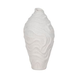 CAMDENSHAW WHITE VASE 14 (IN) 4