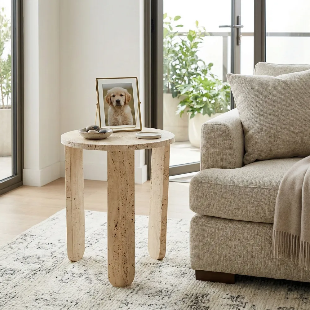 DUNLAPFORD IVORY TABLE 22 (IN)