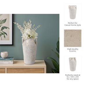 WATSONLAND WHITE VASE 21 (IN) 10