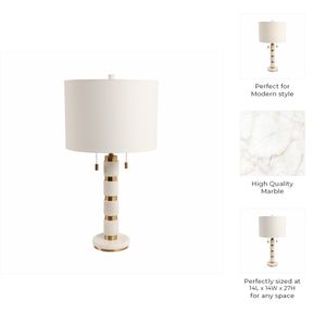 FINTONWORTH WHITE LAMP 29 (IN) 9