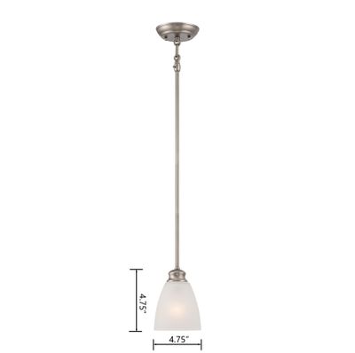 Haven 4.75'' Wide 1-Light Mini Pendant - Satin Pewter