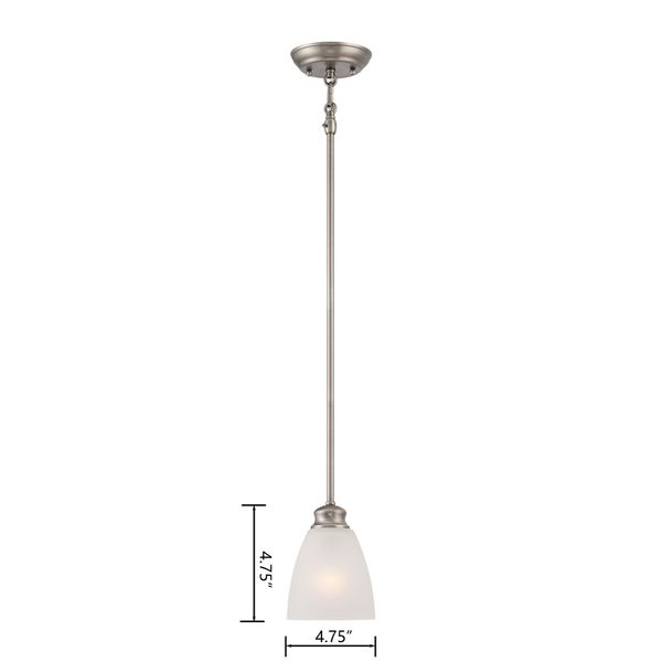 Haven 4.75'' Wide 1-Light Mini Pendant - Satin Pewter