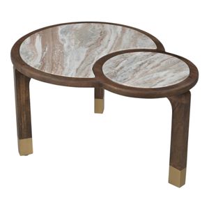 MORTONFIELD BROWN COFFEE TABLE 17 (IN) 4