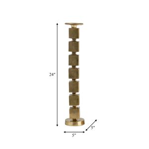 BARNETSHAW GOLD CANDLE HOLDER 24 (IN) 9