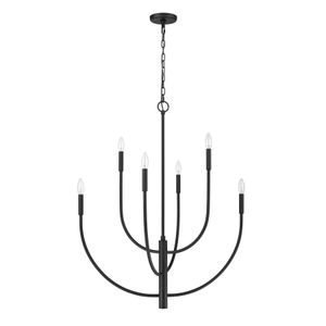 Continuance 30'' Wide 6-Light Chandelier - Charcoal 2