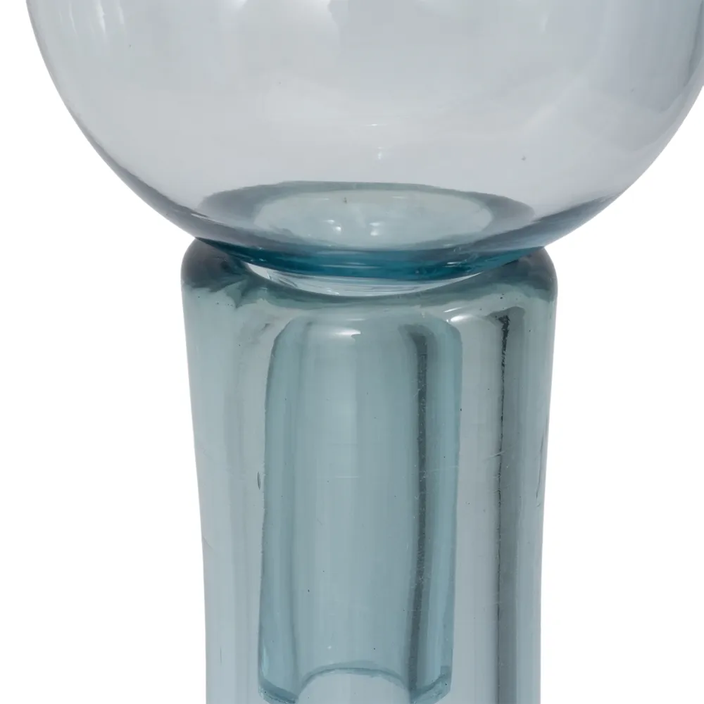 ZOEPARK BLUE GLASS VASE 20 (IN)
