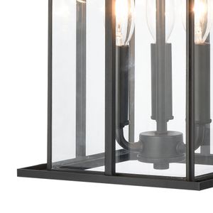 Oak Park 9'' Wide 3-Light Outdoor Pendant - Matte Black 3