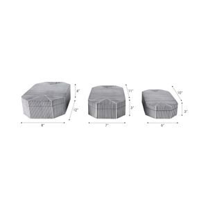 ORIONDALE SET OF 3 WHITE BOXES 4 (IN) 10