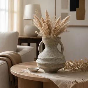 FERRIS TAUPE VASE 10 (IN) 2