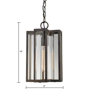 Bianca 8'' Wide 1-Light Outdoor Pendant - Hazelnut Bronze 2