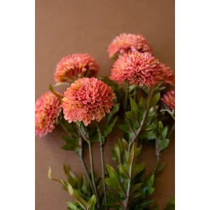 Bundle of 7 Artificial Blush Ball Dahlias 3