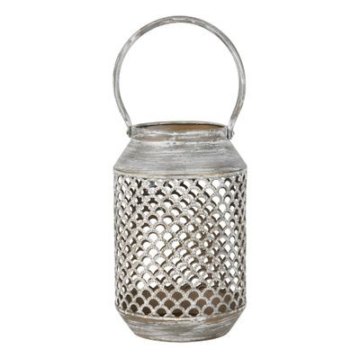 Rawmarsh Lantern - Small - Aged Silver