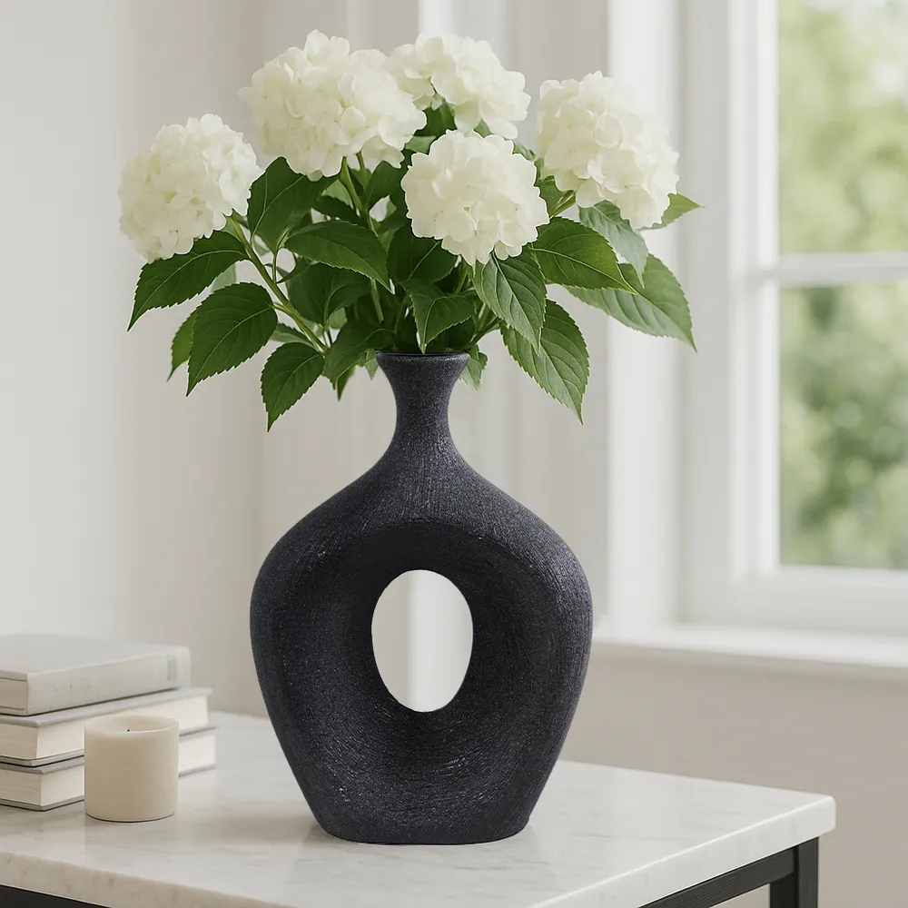 HARDENCLIFF BLACK VASE 13 (IN)