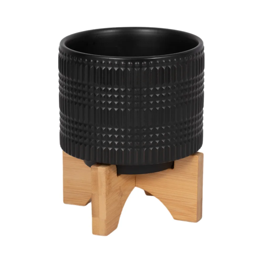 LYNNWELL BLACK PLANTER 5 (IN)