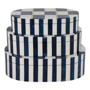 FALLONFORD SET OF 3 WHITE BOXES 4 (IN) 6