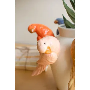 Ceramic Parrots Vase 3