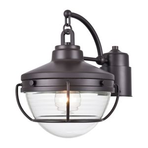 Eastport 12'' High 1-Light Outdoor Post Light - Oil Rubbed Bronze 1