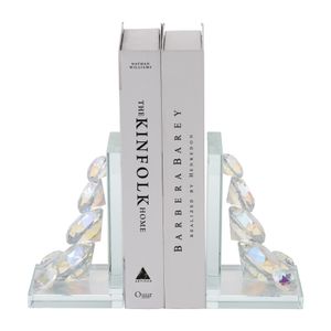 GARLANDGROVE SET OF 2 CLEAR BOOKENDS 7 (IN) 4