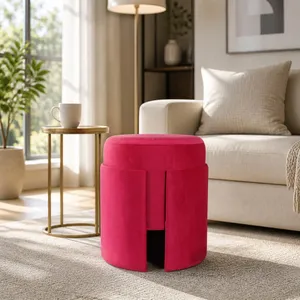 HADLEYTON RED OTTOMAN 19 (IN) 11