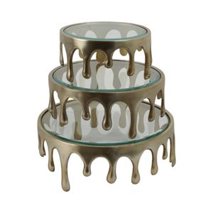 FRAZIERSTONE SET OF 3 GOLD TRAY 6 (IN) 4