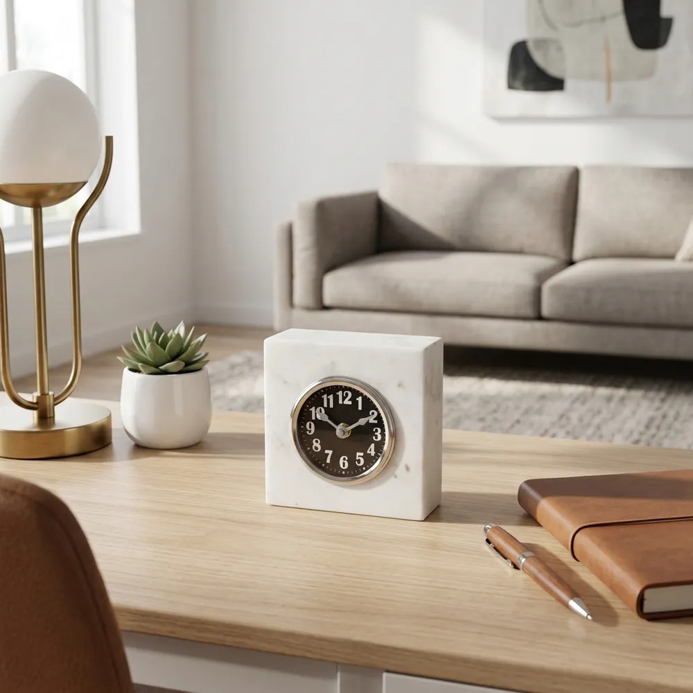 FLYNNPORT WHITE CLOCK 5 (IN)