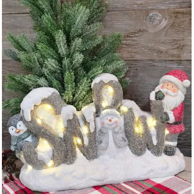 LED Snow Friends 14.5x5x8in