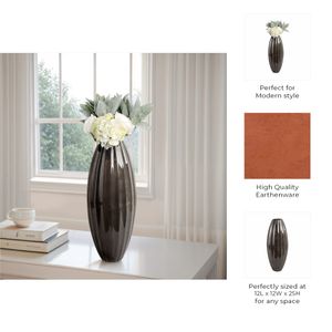 TILTONRIDGE BLACK VASE 25 (IN) 11