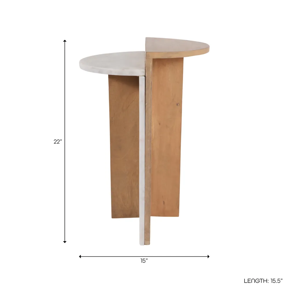 DESMONDROSE BROWN TABLE 22 (IN)