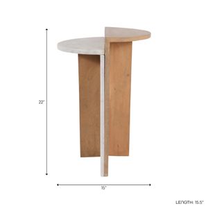 DESMONDROSE BROWN TABLE 22 (IN) 10