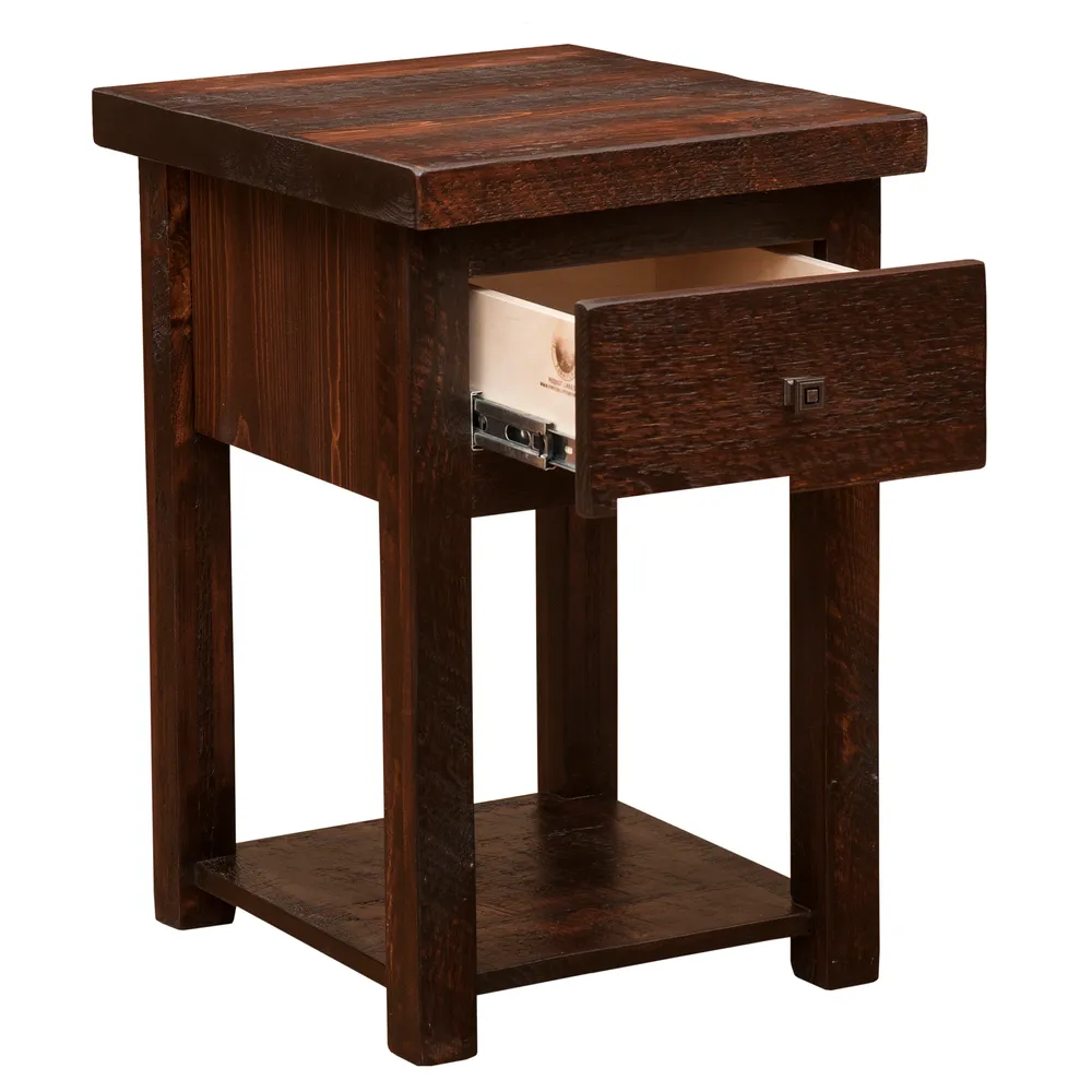 WoodShop One Drawer Nightstand with Shelf - Hardware Choice:  TBD