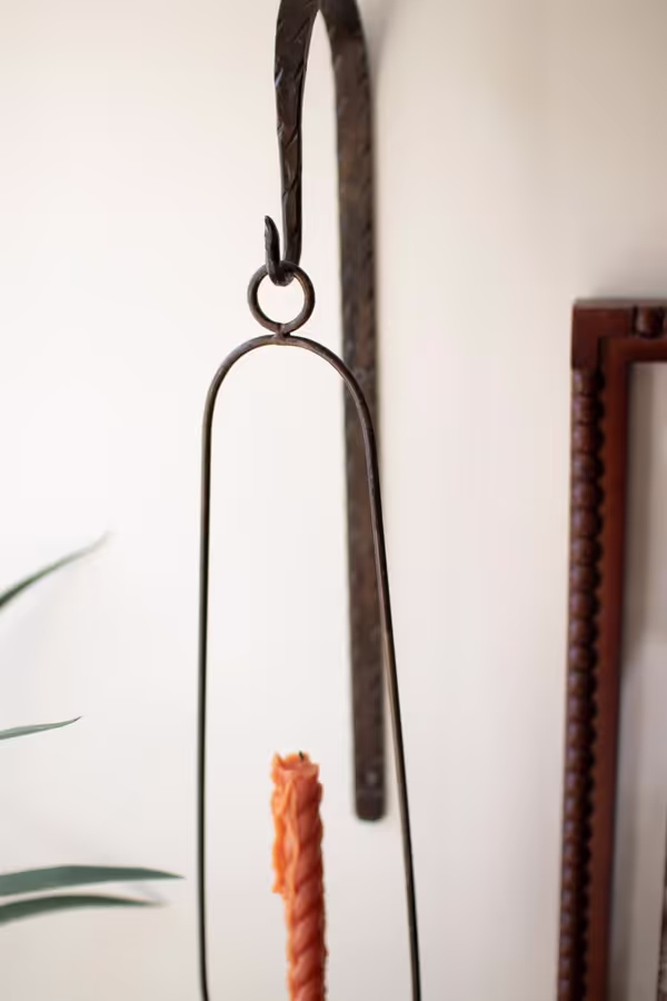 Hanging Oval Wall Taper Candle Holder
