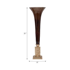ATLASMILL BRONZE GLASS VASE 31 (IN) 9