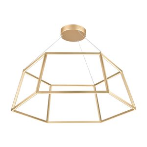 Minimalist 23.25'' Wide Integrated LED Chandelier - Soft Gold 3