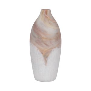 DRAKELEY TAN GLASS VASE 16 (IN) 1