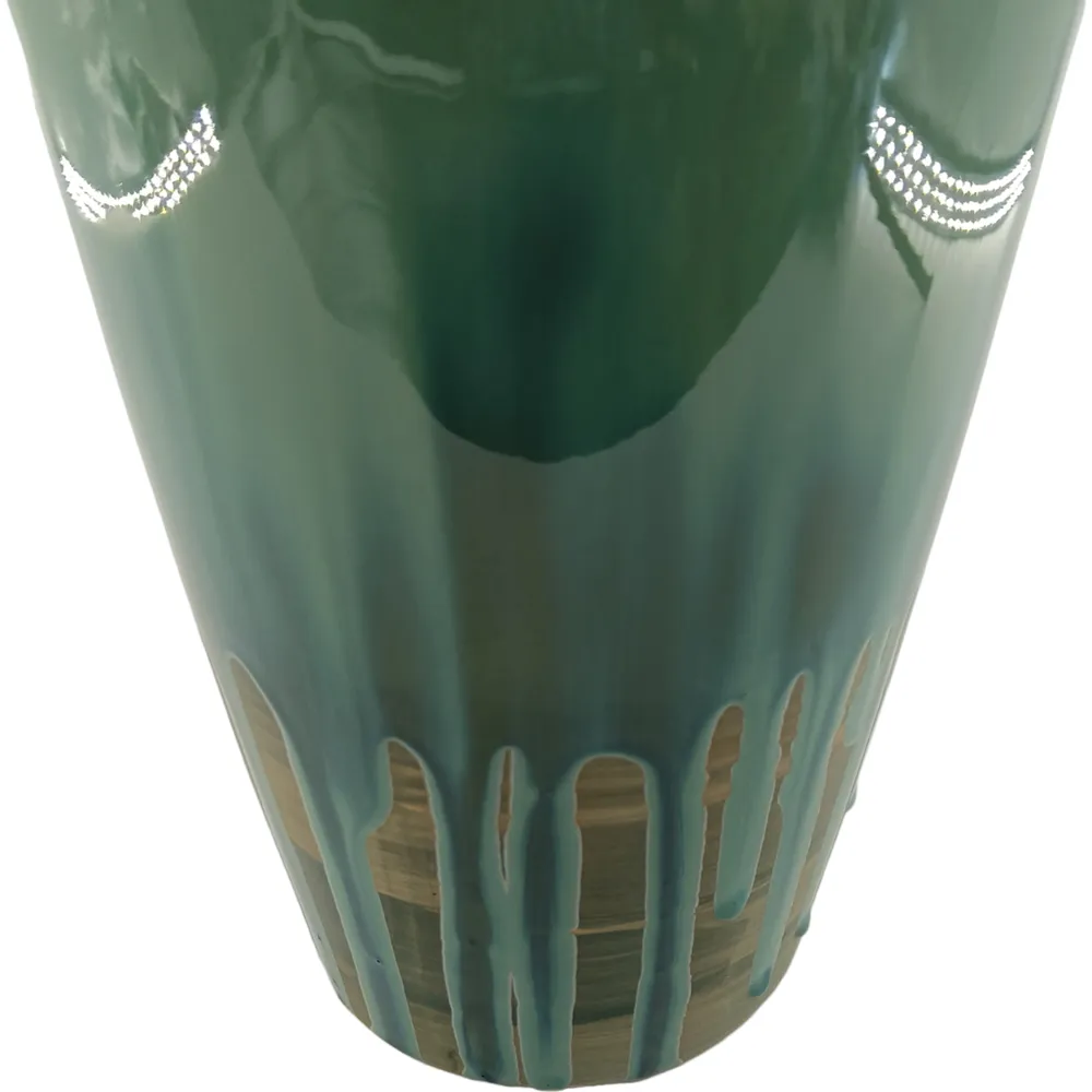 COLEFIELD GREEN VASE 16 (IN)