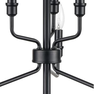 Saginaw 18'' Wide 6-Light Chandelier - Matte Black 3
