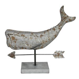 16" WHALE ON STAND WITH ARROW 1