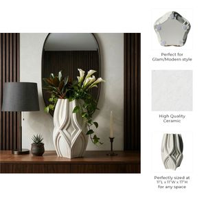 SYLVANBEACH IVORY VASE 17 (IN) 8