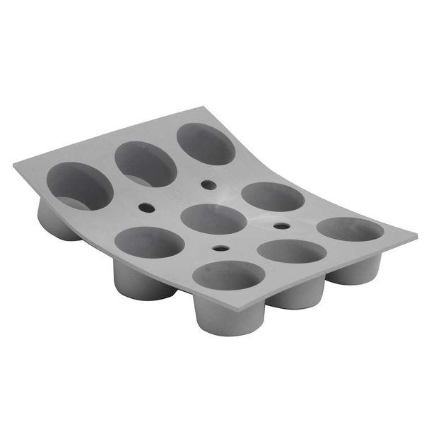 DEBUYER ELASTOMOULE Muffins, Mini Silicone Mold 9