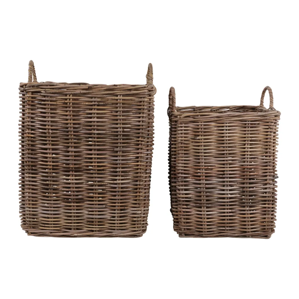 FULTONBROOK SET OF 2 BROWN STORAGE 23 (IN)