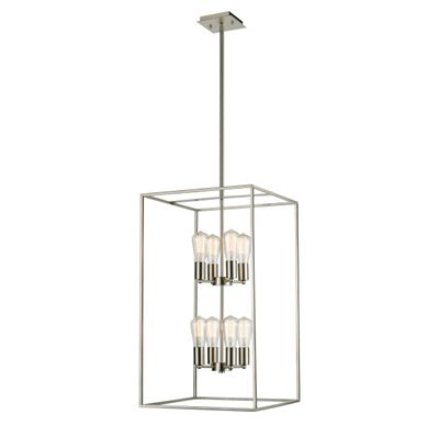 Williamsport 17'' Wide 8-Light Chandelier - Brushed Nickel