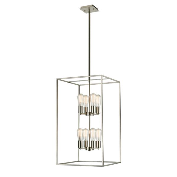 Williamsport 17'' Wide 8-Light Chandelier - Brushed Nickel