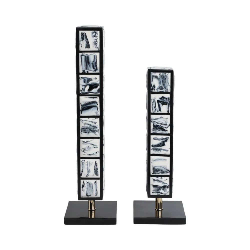 EATONHAM SET OF 2 BLACK DECOR 21 (IN)